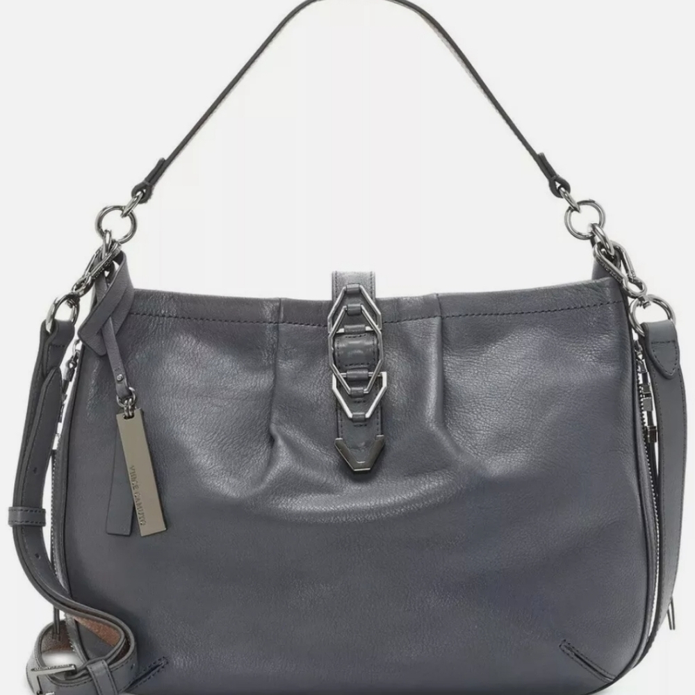 🥳HP🥳Vince Camuto Gray Leather Bag Tote